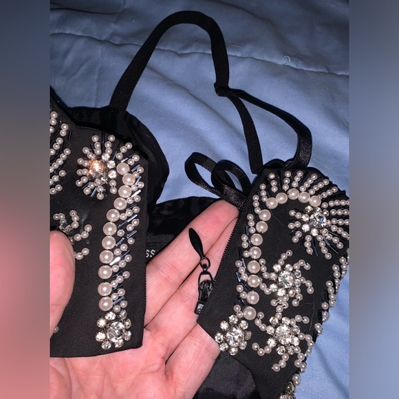 VINTAGE Express crop bustier size 1/2 - Picture 5 of 14